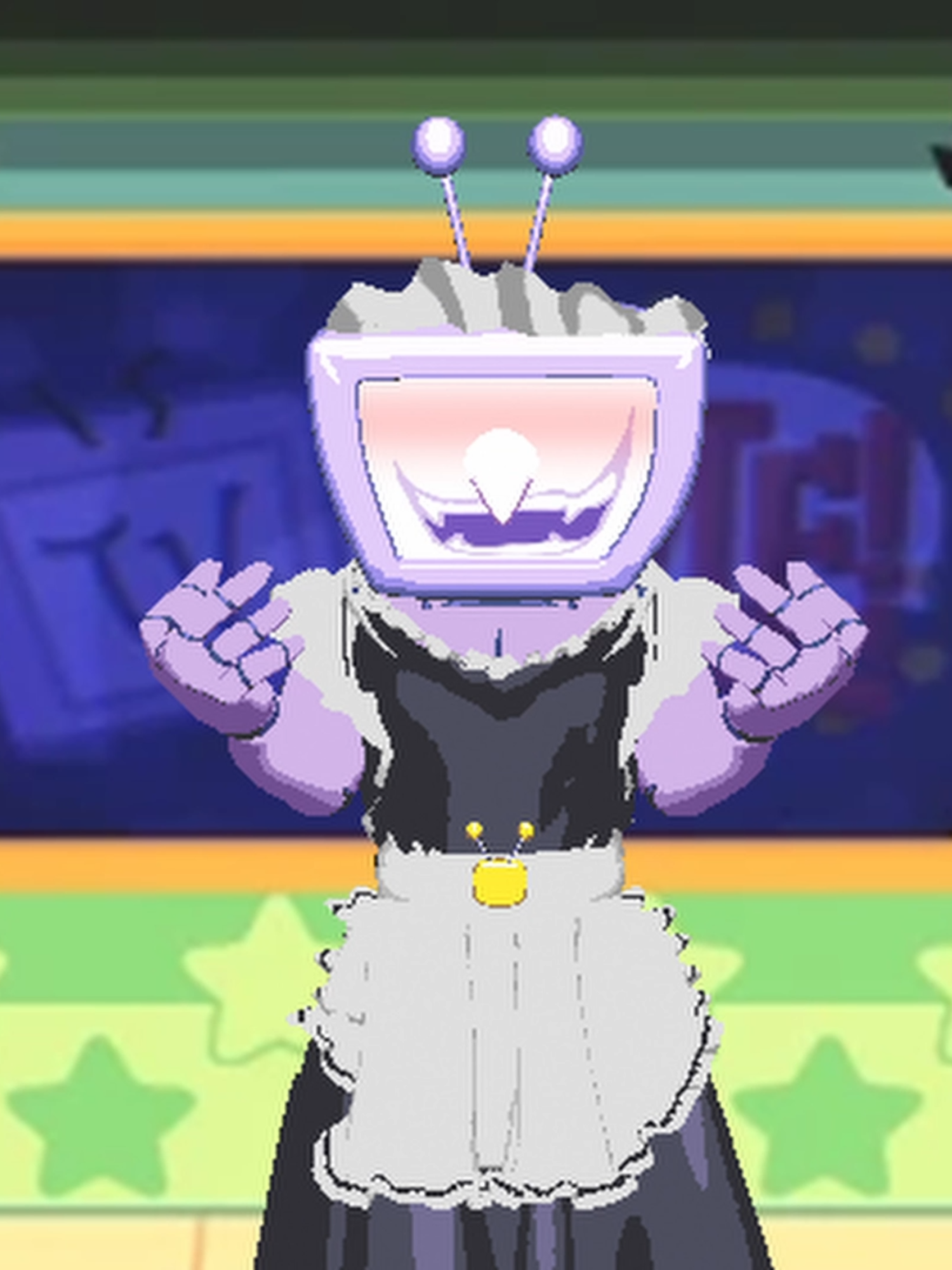 I told you I was gonna make a maid Tenna animation (Since I counted Kris and the Player as two people, even though there were only four voters, Tenna still ended up in the maid outfit) #deltarune #tenna #fyp #animation #3danimation