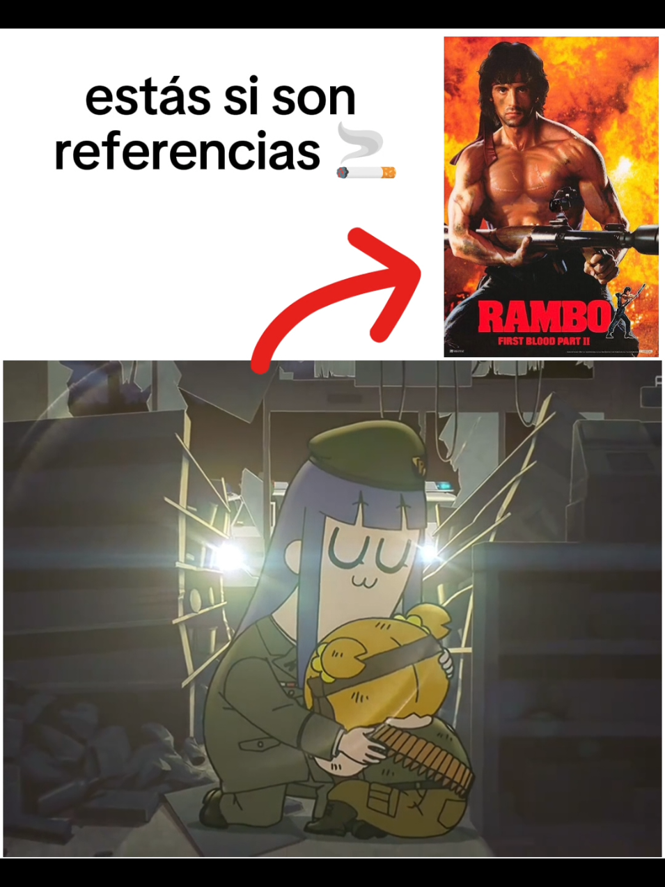 referencias God 🚬 #fyp #Anime #animemoments #rambo #foryoupage 