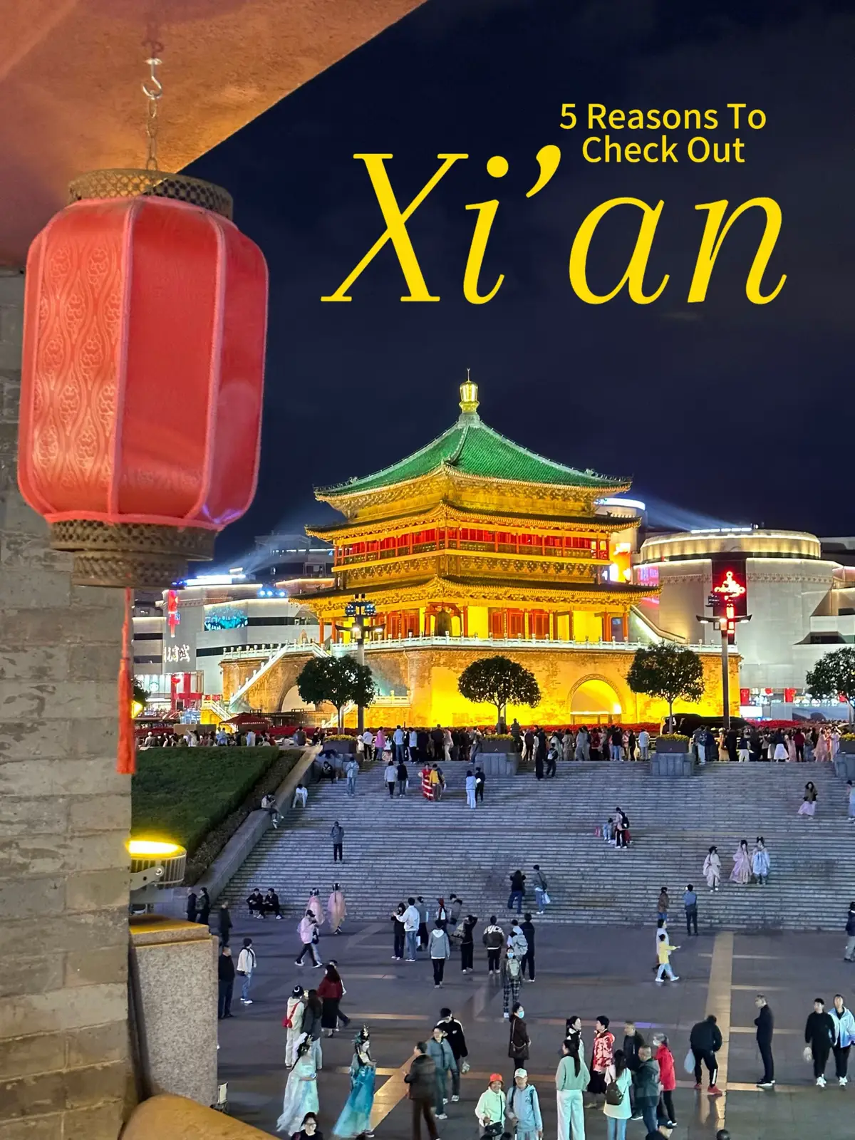 A vibrant city with a rich history. Here are 5 reasons why Xi’an is one of my favourite places in China, and why you should consider it for your next trip! #xian #terracottaarmy #chinatravel #china #travel 
