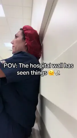 POV: sitting on a hospital floor, staring at the wall like it holds the answers 🫠🩺 👉 Be honest… how many times a week do YOU have a ‘stare at the wall’ moment?# #fyp #tiktokcreator #smallcreator #MomsofTikTok #medrep 