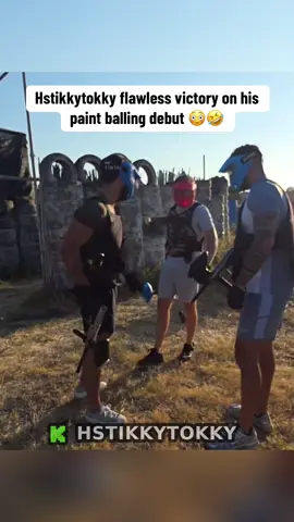 @hscroctokky got a flawless victory on his paintballing debut #paintball #hstikkytokky #edmatthews #disaster #fyp 