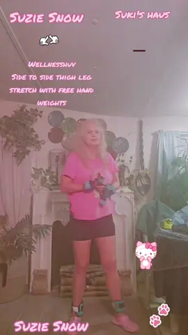 #Hi#Wellnesshub #Side2SideThighLegStretchRock#FreeHandWeights#CircuitTrauning#MusclesStrengthening #Cardio #Aerobics #Exercise#ByeByeSuzieSnowOxoxo 