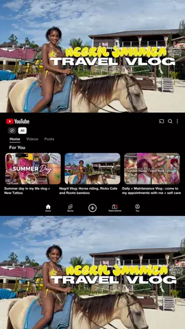 Exploring Jamaica Beach 𓇼𓆉 | Horseback Riding + Ricks Café + Negril 7 Mile Beach Adventure ❀ᵕ̈ 🇯🇲#jamaicantiktok🇯🇲viral #jamaicatiktok #fyp 