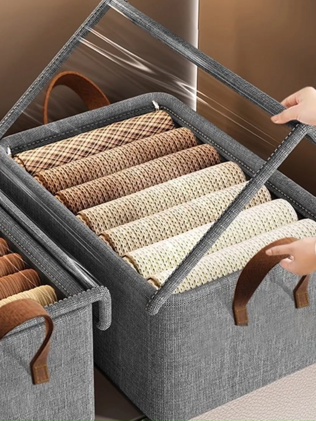 Caixa de Armazenamento de Roupas e Brinquedos Infantis com Tampa #casaarrumada #CaixaDeArmazenamento