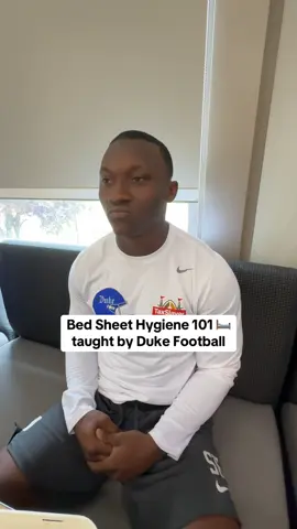 Hygiene 101 from Duke football!