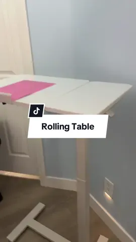This table can be used for so many things. It’s one of my work stations.  #rollingtable #bedsiderollingtable 
