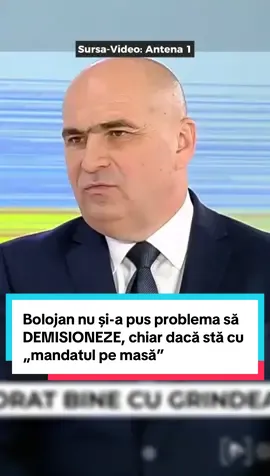 „Nu mi-am pus problema să demisionez”, spune Ilie Bolojan, la Antena 1, în contextul în care, în mod repetat, a declarat că este „cu mandatul pe masă”. #iliebolojan #politica #demisie #stirilezilei #gandul 