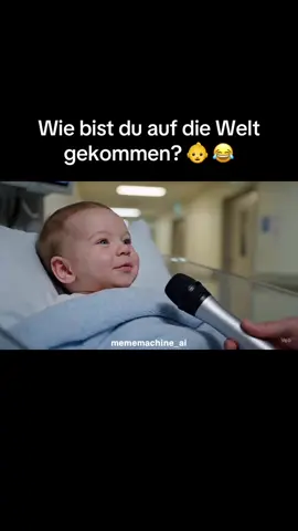 Wie bist du auf die Welt gekommen?👶😂 #ki #viral #deutsch #fürdich #lustigevideos 