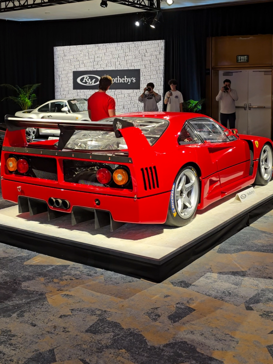 1993 Ferrari F40 LM by Michelotto 🔥🤩 @ RM sotheby's sold for $11,005,000 USD 🤯💵 @ Monterey #carweek #Ferrari #f40 #supercar #fyp 