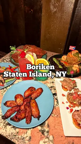Just had Boriken (704 Bay St 📍) and it didn't miss! The sides like the sweet plantains & sauteed mushroom and vegetables were delicious The arepa sliders with pulled pork was scrumptious and the beef and chicken empanadas also did the job The crispy chicken cutlet plate was actually bigger than I thought but breaded and cooked really well-the surf and turf mofongo was a dish I know I'm getting again, the steak and shrimp meshed well with the garlic butter along with the moongo itself 🔥  #puertoricanfood #mofongo #arepas #nycfood #tiktokfood
