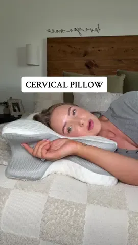 This cervical pillow is the only way you should be sleeping especially if you have neck or arm/shoulder pain #cervicalpillow #pillow #ergonomicpillow #neckpainpillow #bedding 