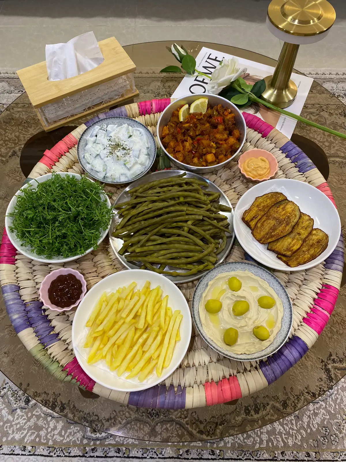 _شلون صينيه هاااي عيني وشلون عشه عراقي معدل 😋👌🏻 …. حتى اكلنا فخم 🇮🇶🥹
