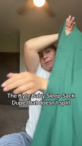 The sleep sack dupe that actually works #sleepsack #dupe #kytebaby #babysleeptips 