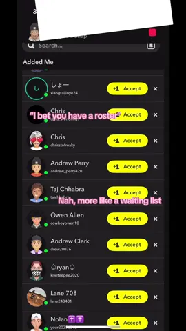 200+ requests 😭#snap #fypシ #repost #friendrequests #waitinglist