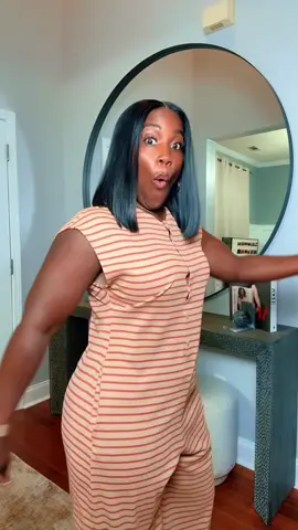 Striped Jumpsuits Summer Cap Sleeve Wide Leg Jumper Romper. #wardrobeme #fallfashion #jumpsuit #labordaysale #TikTokShopBacktoSchool 