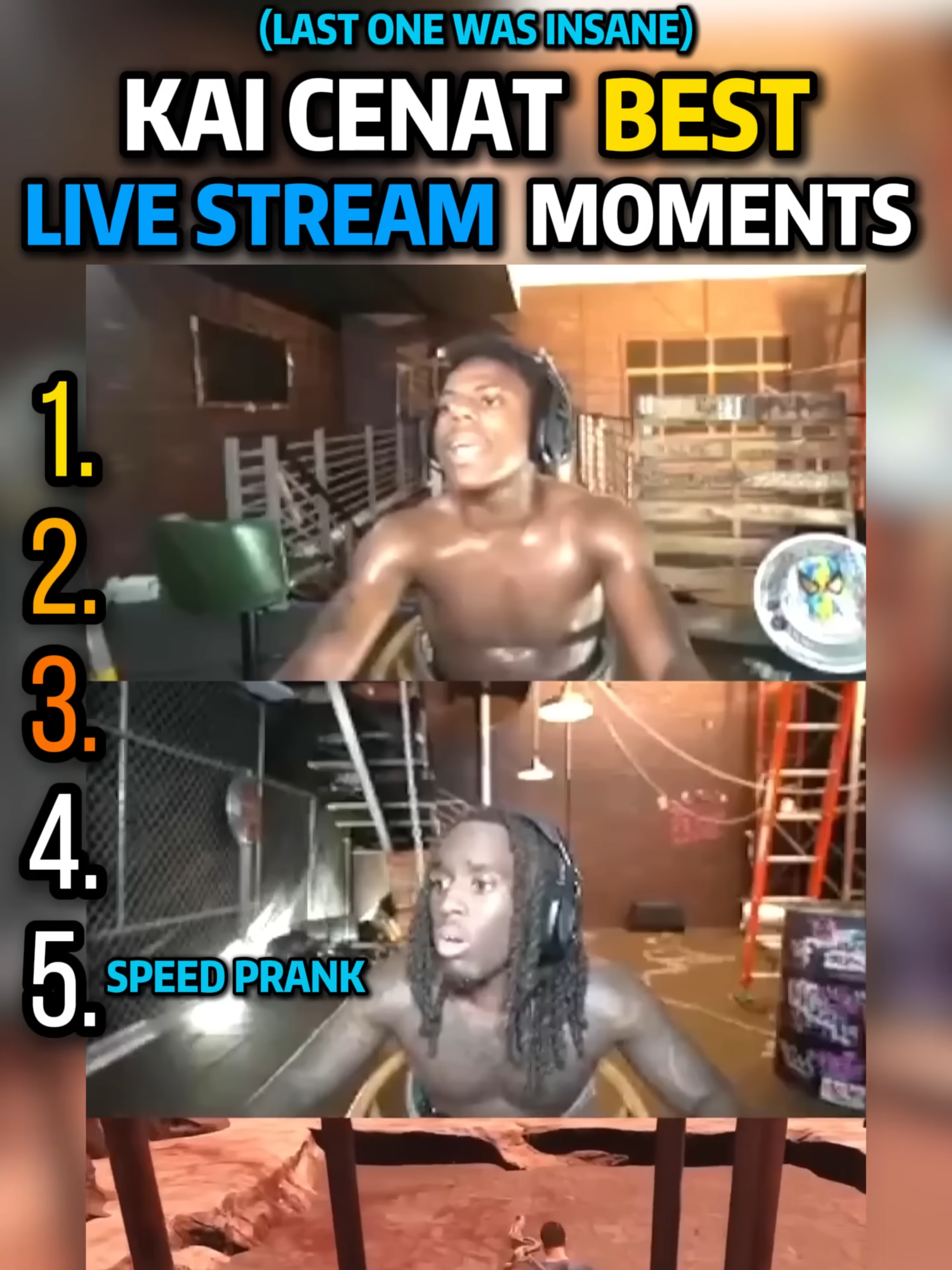 RANKING Best KAI CENAT Funny Moments EVER#Celebrity #fyp #kaicenat #ishowspeedclipz #funnymoments