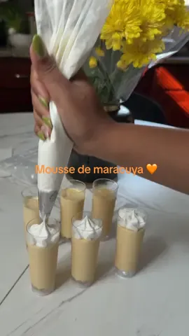 Receta 🧡😊 #mousse #maracuya #dessert #mamaemprendedora 