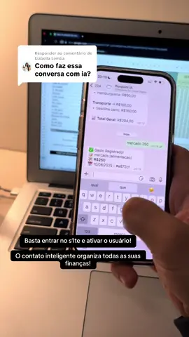Respondendo a @Izabella Lomba  é um assistente financeiro / amigo que você tem no whatsapp!  simples e prático, ele organiza seus gastos, coloca eles em categorias e ainda te envia relatórios. #financas #gastos #organizacaofinanceira #economia #planilha 