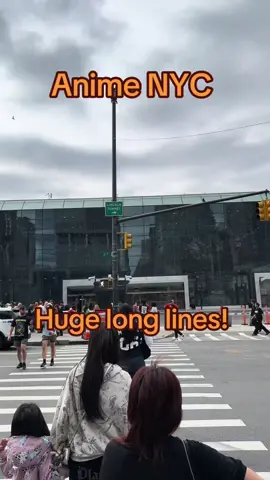🚨 huge long lines at AnimeNYC a🤪🤪🤪took half an hour to get in @Anime NYC #anime #manga #animenyc #convention #newyork 