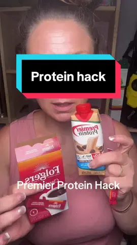 Protein hack for you. I hope you love it as much as I do. #premierprotein #PremierProteinCoffee #Protein #proteinsnack #folgers 
