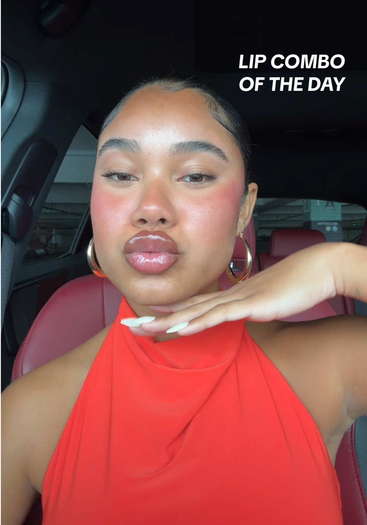 Lip combo of the day 🤍 @makeupforever lip liner in shade limitless brown and @Armani beauty prisma glass in shade 02