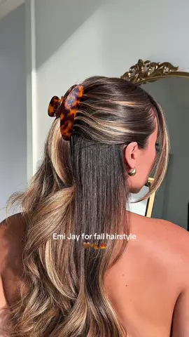 it’s giving fall 🍁🍂@Emi Jay  #emijay #emijayhairclip #ugchair #ugccreator #fallhairstyle 