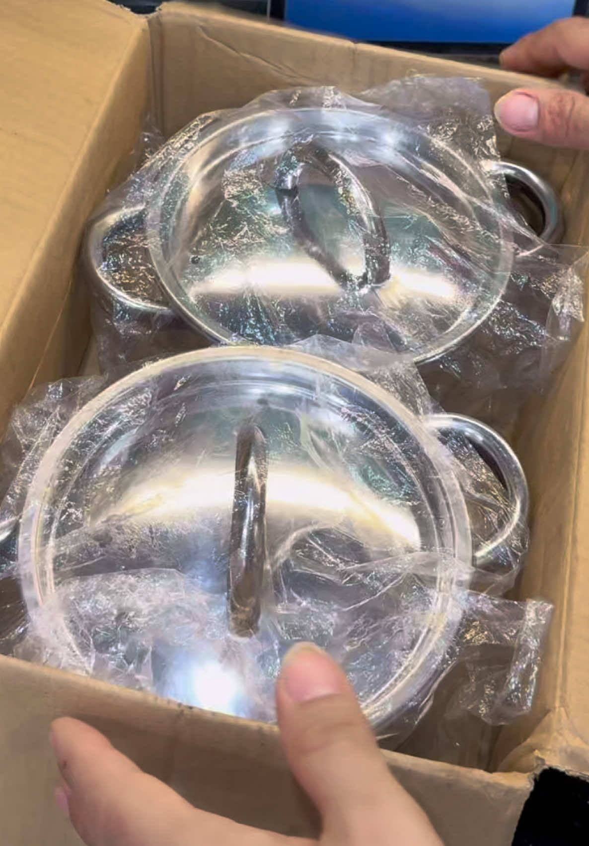 Combo 2 nồi inox dày 18cm chỉ 99k miễn ship#emkieutaphoa #noiinox #noiinoxcaocap #noiinox304