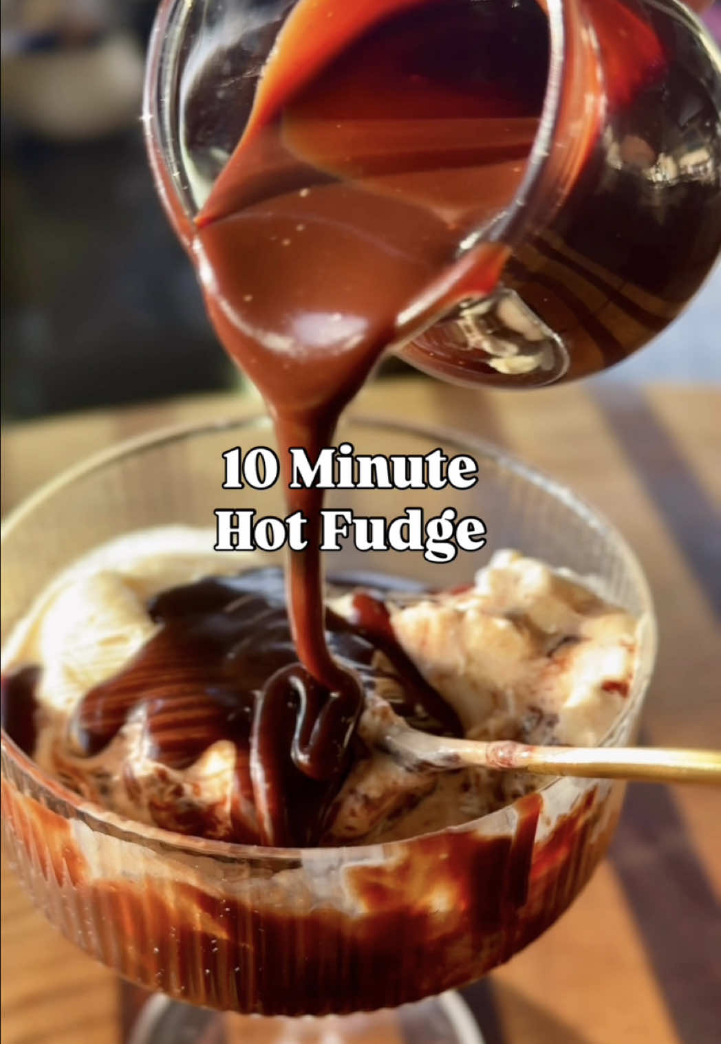 This simple hot fudge recipe will ruin store-bought for you forever. Thick, chocolatey, and so easy you’ll be tempted to make it every night.  Repost it. Share it. Save it. Make it . Eat it.  Hot Fudge Ingredients: 7 oz tap water 1 cup granulated sugar 6 oz dark chocolate (that's what I use) 2 TBSP butter, salted 2 TBSP agave nectar 1/2 tsp vanilla extract 1/2 cup heavy cream 1/4-1/2 tsp kosher or sea salt 1/4 cup ovaltine or malted milk powder (bonus, but I do it cuz I love malt) Method: Bring the water to a a boil and add sugar and whisk until sugar granules are melted. Then add in your chocolate and other ingredients and keep on medium high heat and cook and whisk constantly for about 5-7 minutes. You can serve right off the stovetop or chill and it will thicken up after cooling.   #EasyRecipes 