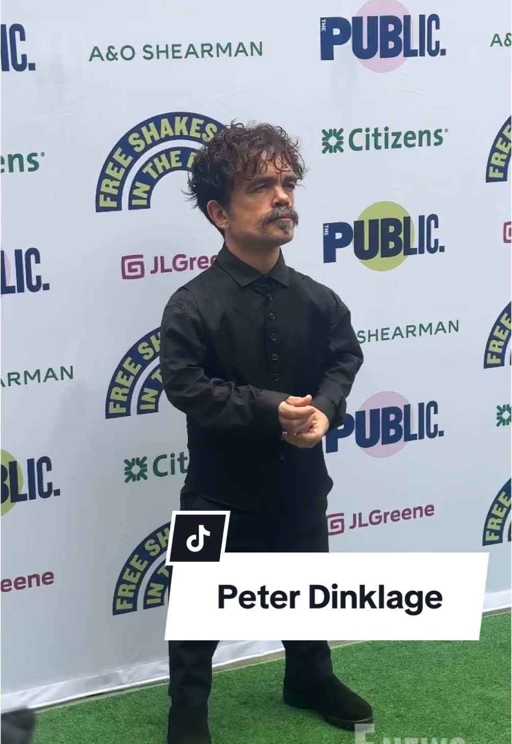The realm honors Peter Dinklage at the opening night of Shakespeare in the Park. 