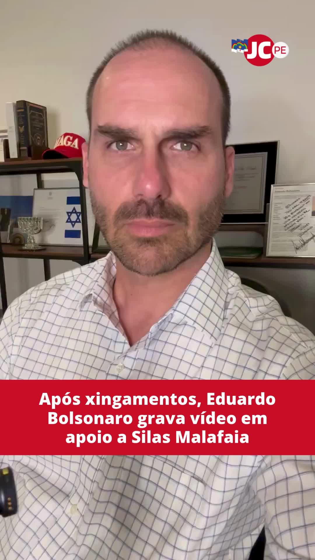 Alvo de insultos do pastor Silas Malafaia, o deputado federal Eduardo Bolsonaro (PL-SP) publicou um vídeo em que afirma estar ao lado do líder religioso e atribui a divulgação dos áudios a um 