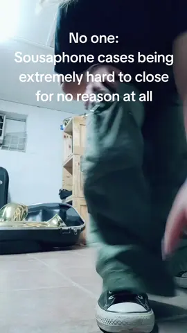 YOU HAVE TO LITERALLY STEP ON IT. #band #bandkid #fyp #sousaphone #fypシ゚viral 