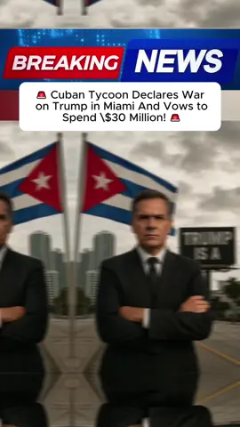 CUBAN TYCOON DECLARES WAR ON TRUMP IN MIAMI AMD VOWS TO SPEND $30 MILLION!! #news #eua #breakingnews #usa🇺🇸 #us #trump #LearnOnTikTok #donaldtrump 