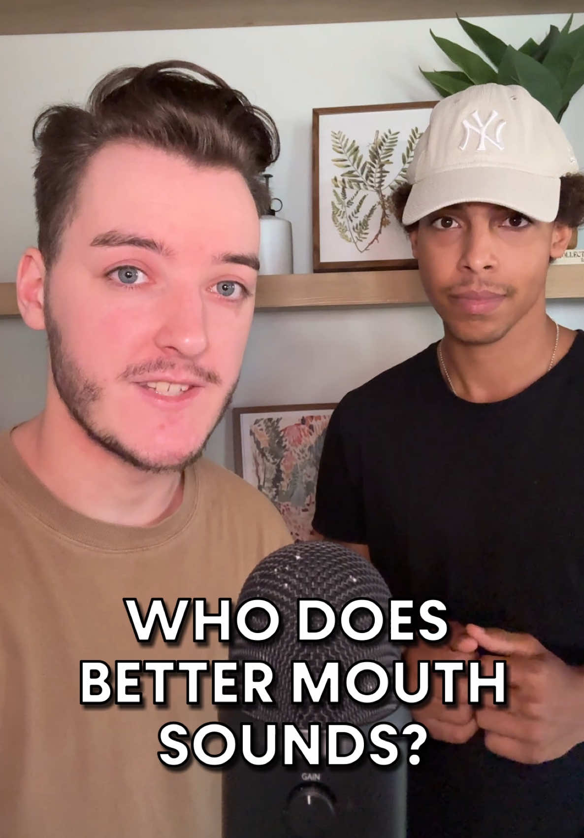 Who does the better mouth sounds? ft. @Izak  #asmr #sleep #relax #tingles #challenge 