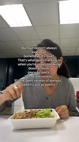 It’s not the big breakdown that hurts the most… it’s the quiet cracking that happens when you’re undervalued, overworked, and too scared to speak up. #quietcracking #corporateculture #toxicworkenvironment #corporateburnout #workplacewellness 