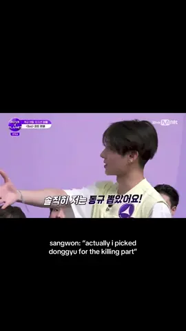 i’m really grateful that sangwon said he picked donggyu bc donggyu tends to overthink and i’m sure after the last rankings, he must think he’ll be eliminated this round. please vote for park donggyu, he’s ranked 29th which means he won’t be a threat to higher ranked picks and is completely deserving of making it to the finals. #parkdonggyu #b2p #sangwon #boys2planet #anxin 