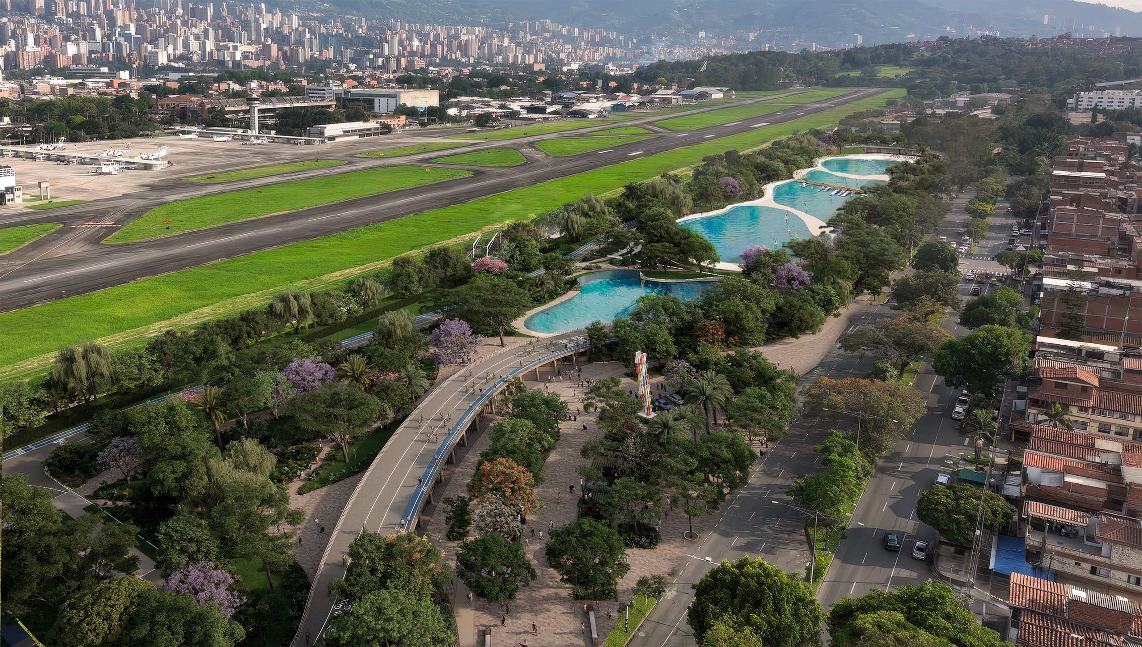 Nos soñamos una Medellín con espacios que nos unan en la recreación, la cultura y el deporte. 👏🏼🏃🏻‍♂️🤩  El Gran Parque Medellín será ese lugar MARavilloso donde podremos disfrutar del sol, la arena y el mar en pleno corazón de la ciudad. 🌊