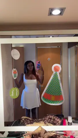 Glamorous 🤍🤍 White night on Oasis of the Seas! Dress from @White Fox Boutique ! Dinner formal #formal #whitedress 