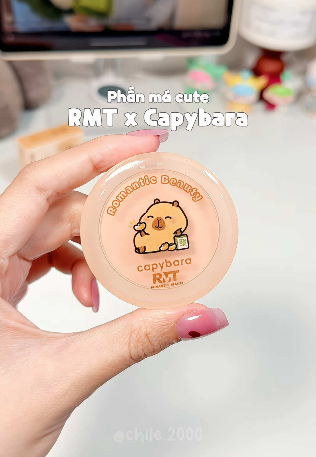 Má hồng RMT siu xinh, màu 19 đào nude cực kì đáng yêu #romanticbeauty #phanma #mahong #blush #chichi2k 