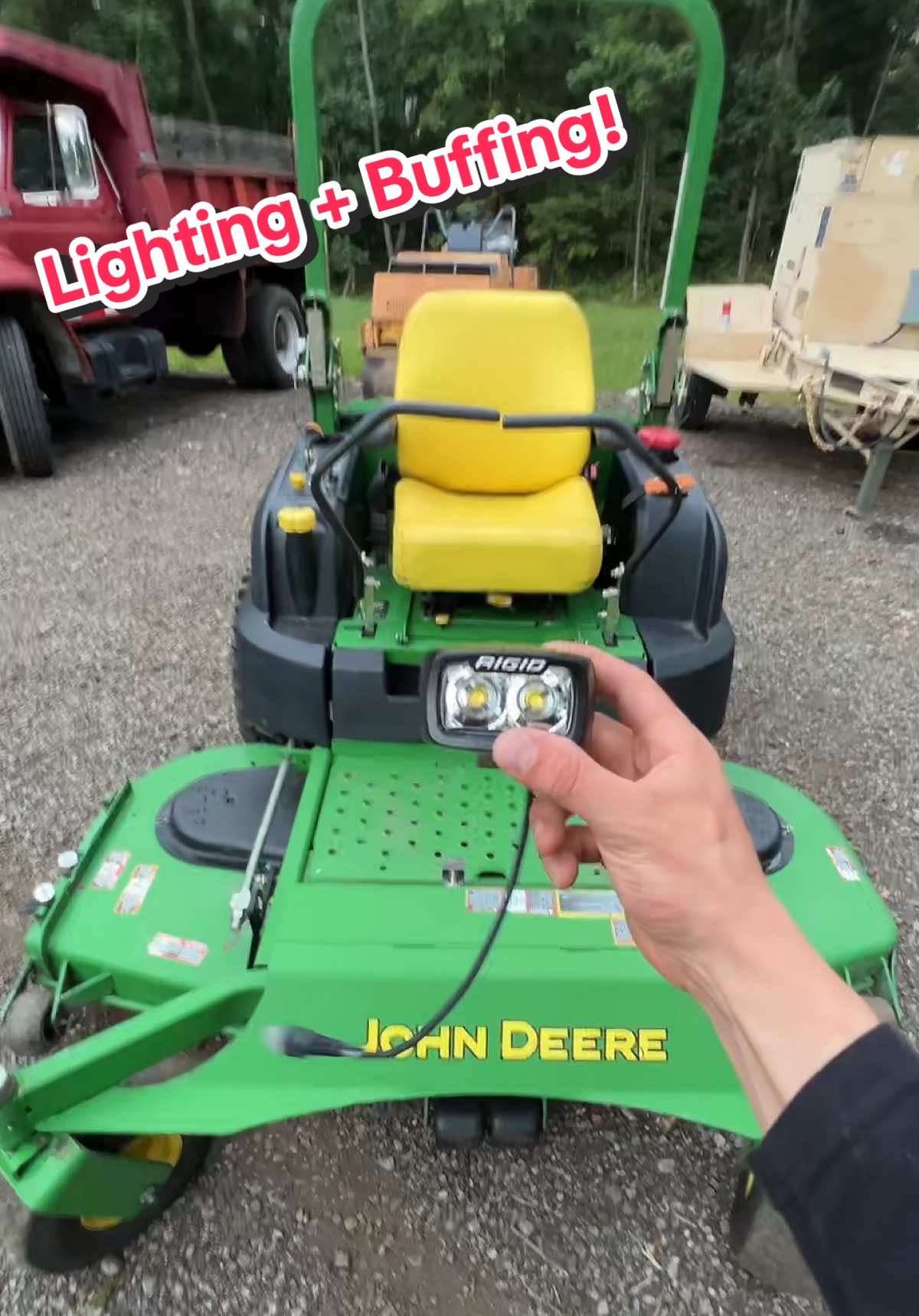 Let’s figure out the best way to do this! #dieselmower #johndeere #militarygenerator #military #dumptruck #restoration #diyproject #DIY