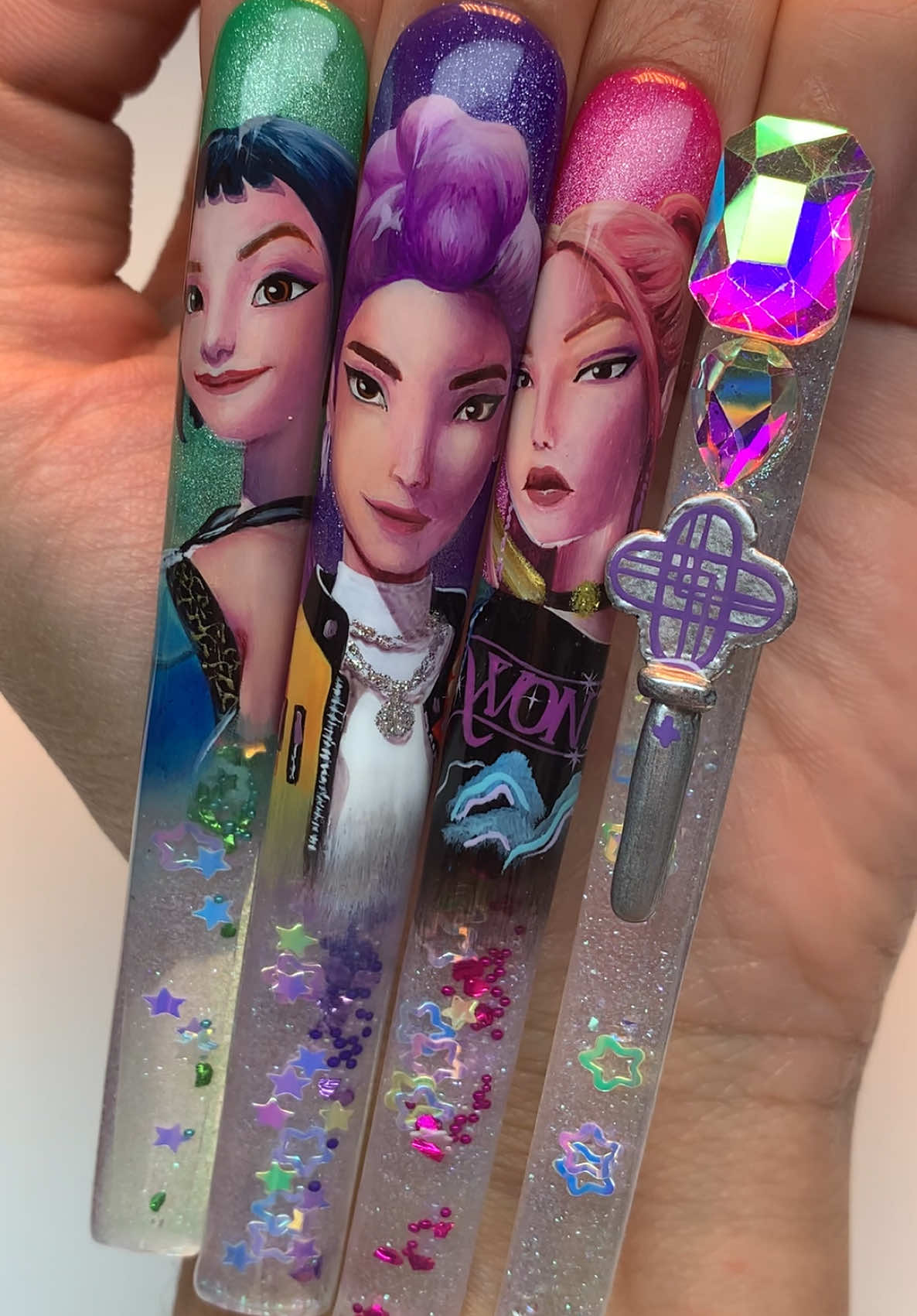 ✨GOLDEN✨#kpopdemonhunters #kpop #netflix #netflixkorea #nailtech #nailartist #nailtok #nails #nailart #fyp 