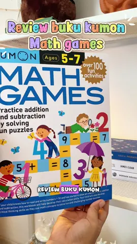 Review buku kumon edisi math game untuk anak 5-7 tahun #kumon #kumonindonesia #bukubelajar #fyp 