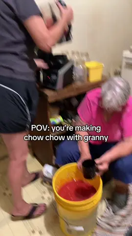 I’m so lucky to still have my great grandmother around and I love spending time with her during canning season and helping her continue to do what she loves to do. My mom and I helped make our fave this year- chow chow! #greatgrandparents #granny #mamaw #fyp #canning 