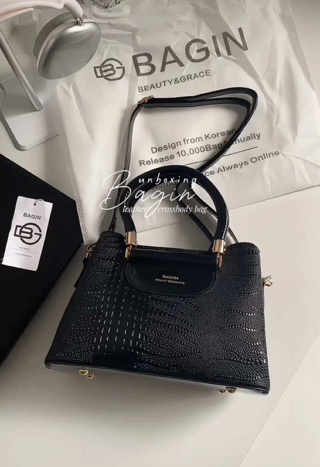 oh to receive this classy bag from BAGIN! ✨ #slingbag #handbag #leatherbag #bagforwomen #fyp 