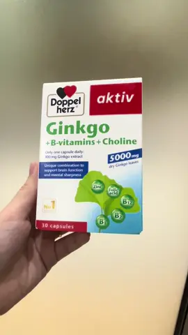 Viên uống Ginkgo bổ não Doppel Herz nhập khẩu chính ngạch Đức chính hãng #ginkgo #bonao #doppelherz #vienuongbonao