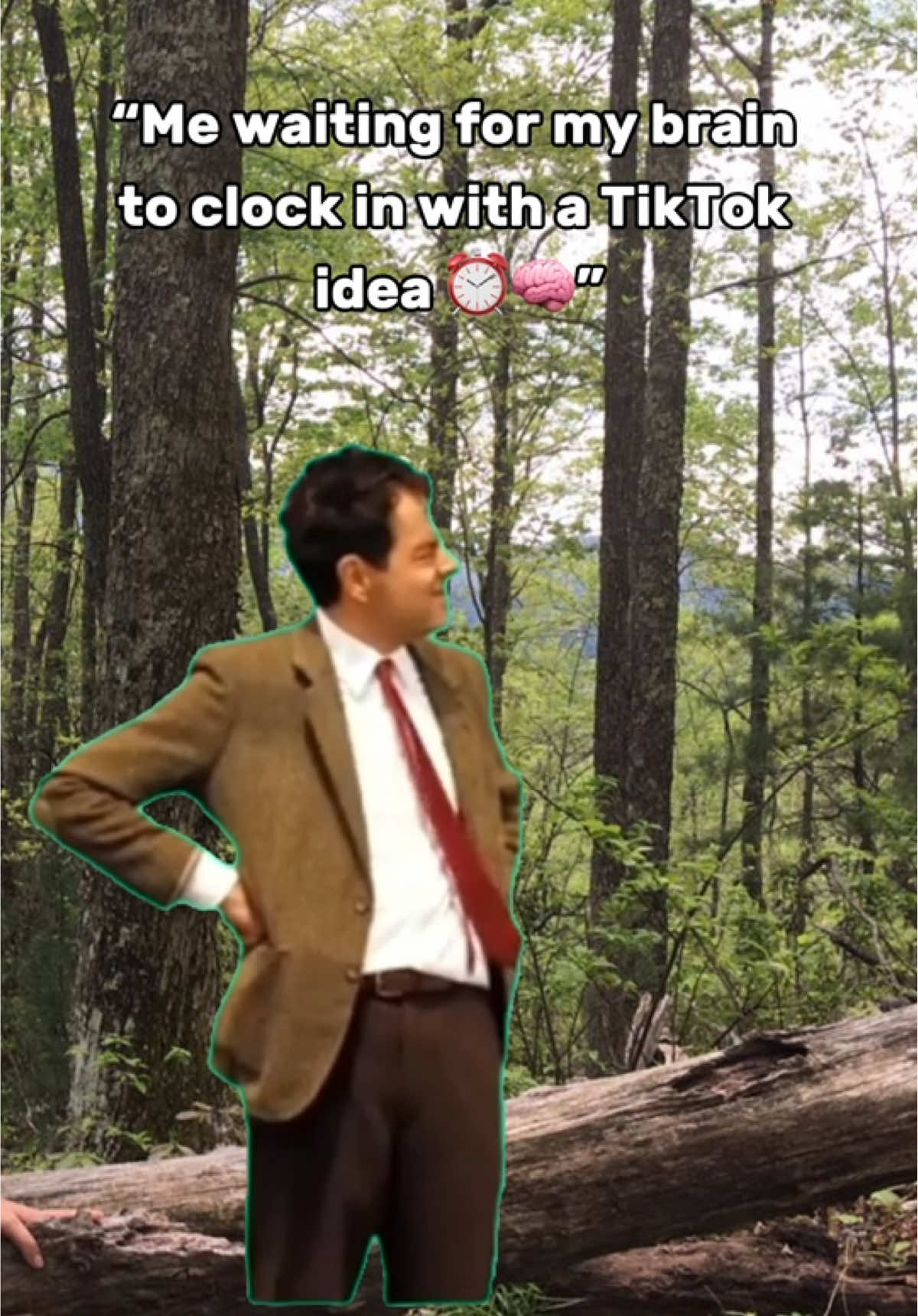 “Me waiting for my brain to clock in with a TikTok idea ⏰🧠” #meme, #funnyvideos, #viral, #trends,  #creatorsearchinsights 
