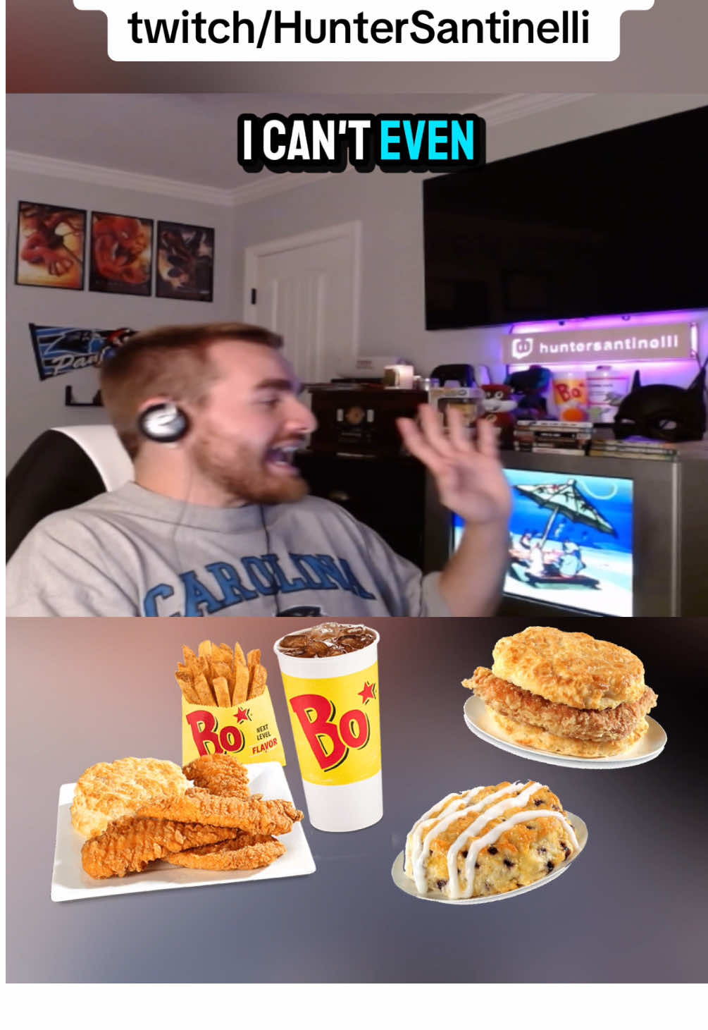 L question [twitch/HunterSantinelli] #twitchclips #nc #charlotte #bojangles #fastfood 