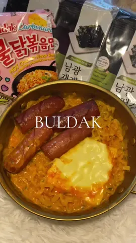 Creamy, cheesy, and spicy — the perfect combo #buldakcarbonara #cravings #buldak 