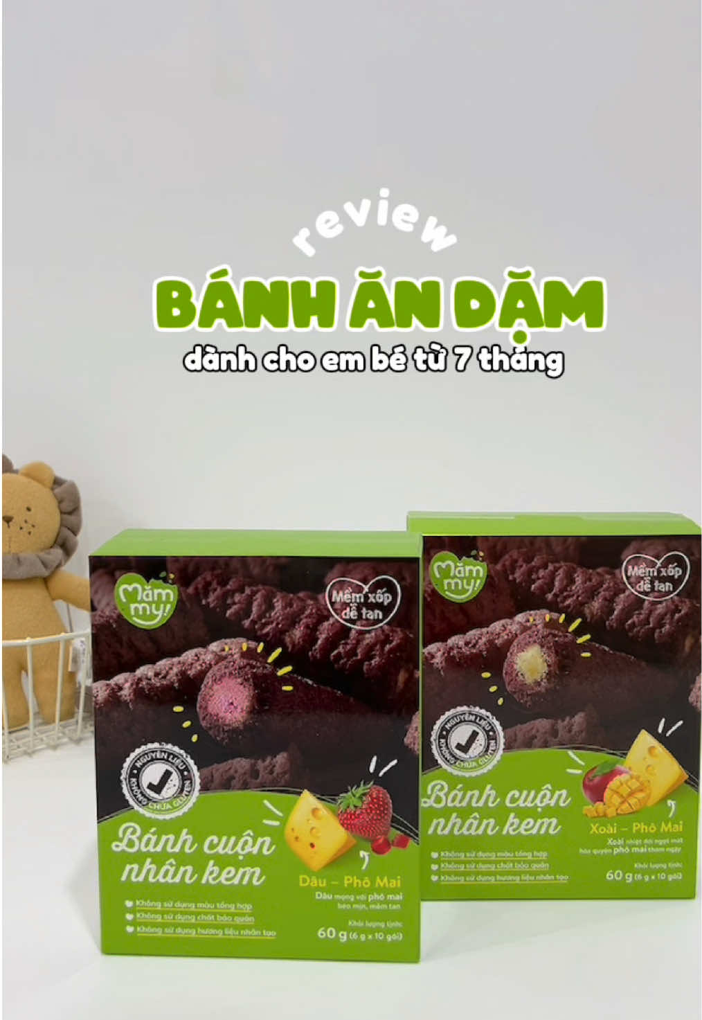 Mukbang chiếc bánh ăn dặm phô mai nhân kem ăn siêu cuốn, tan chảy như trái tim em 😝 #banhcuonkemmammy #banhcuonnhankem #banhandammammy #mammy #andam  