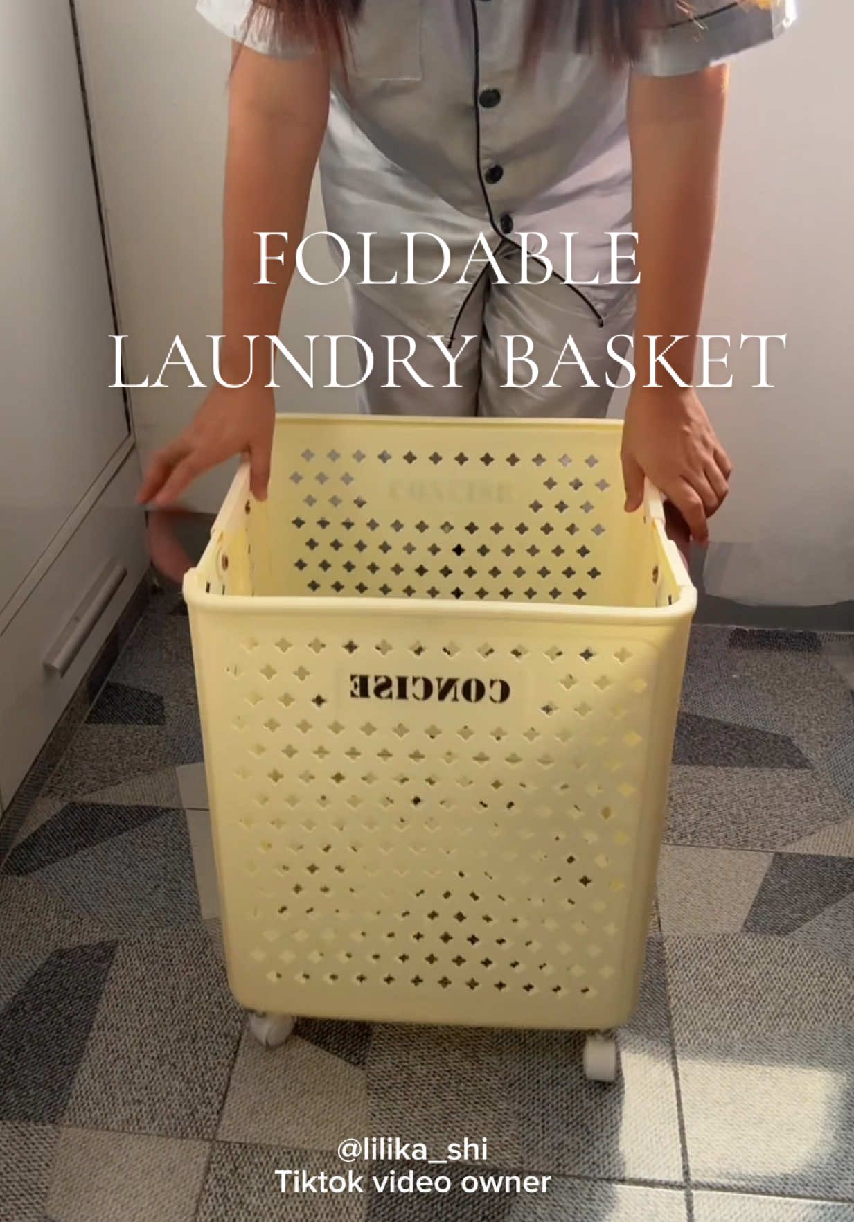 Foldable Laundry basket with wheels #laundrybasketorganizer #laundrybasket #laundrybasketmurah #laundrybaskets 