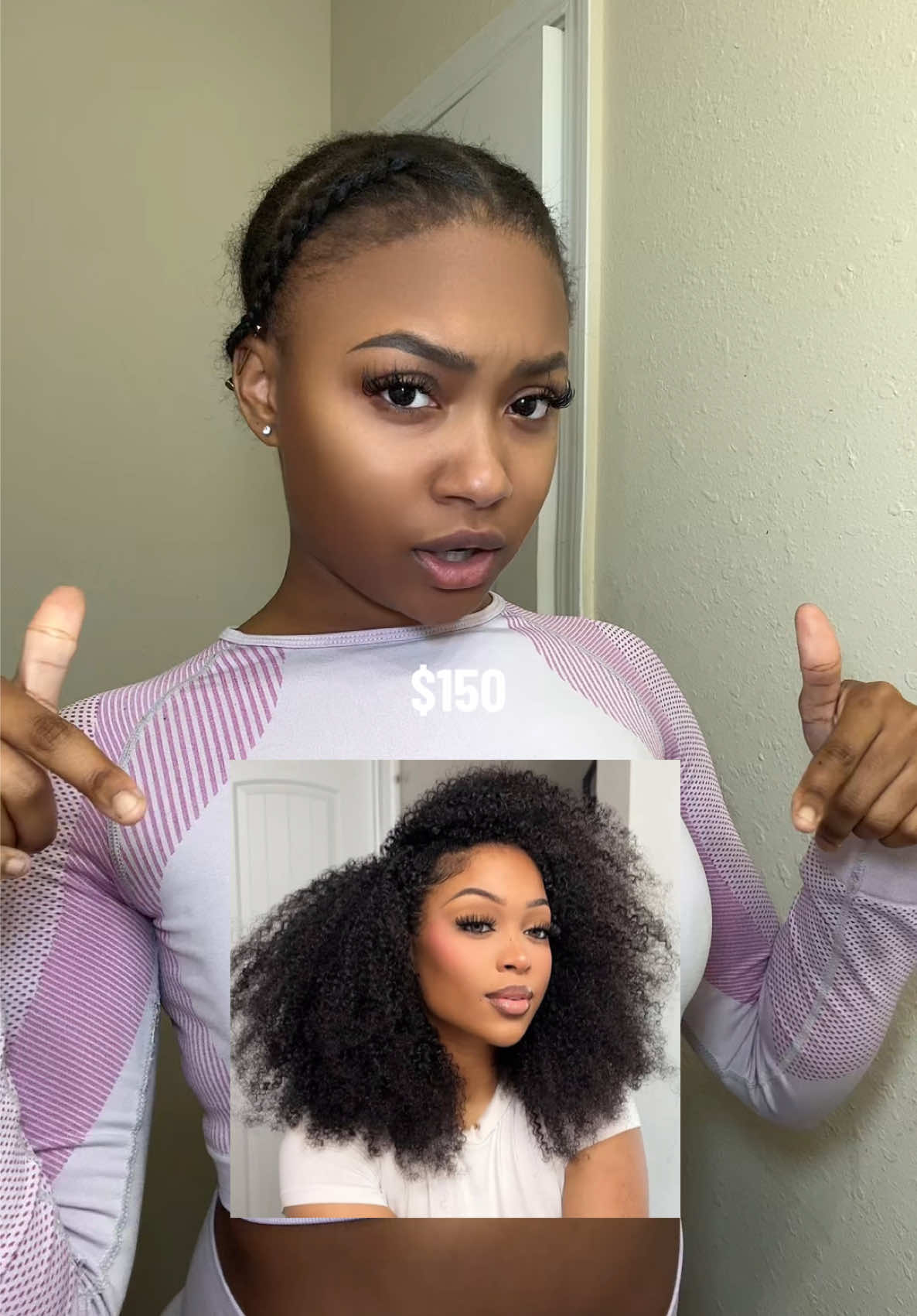 top 3 fav half wigs right now. 🤭💕 @oqhairshop @OQHAIR  #oqhair #wiginfluencer #halfwig #afrokinkyhair #lowmaintenancehair 